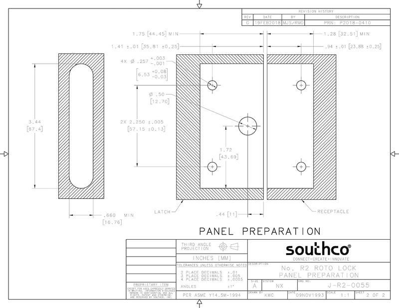 TCH Southco Heavy Duty Roto Lock Kit - Concealed Panel Fastening Draw Latch Coffin Lock - R2-0055-02 & R2-0002-02 - Image 4